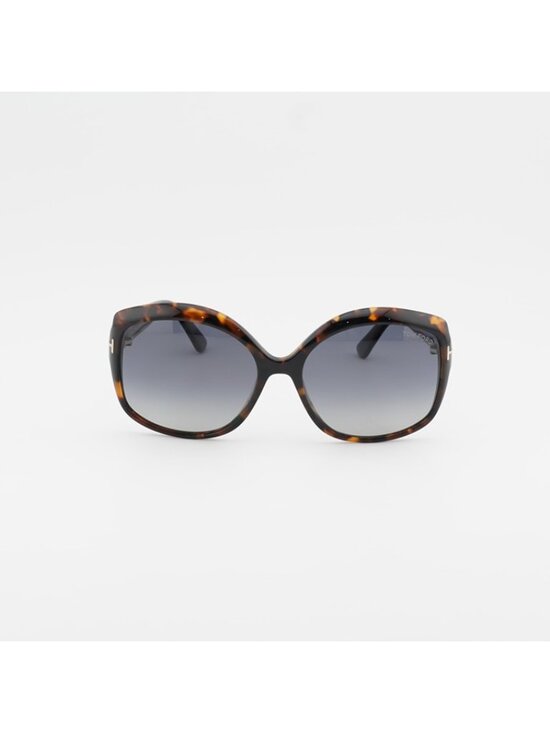 Tom Ford Chiara-02 FT0919 55D Polarized Sunglasses Shiny Havana Butterfly Frame main image 7